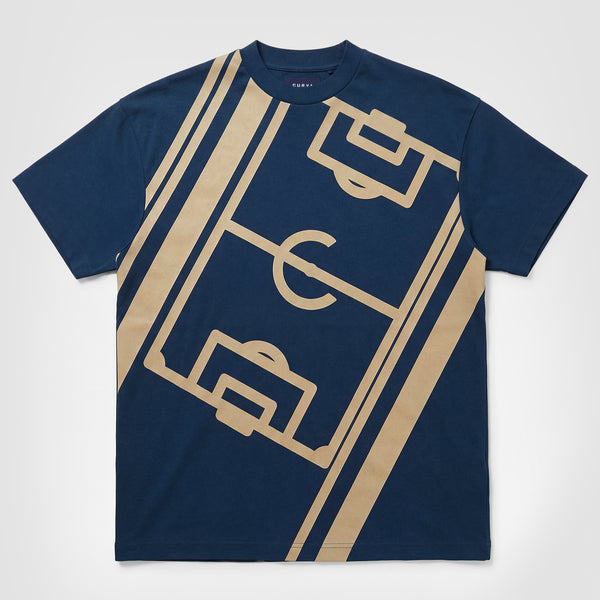 Curva Football Field T-shirt Navy