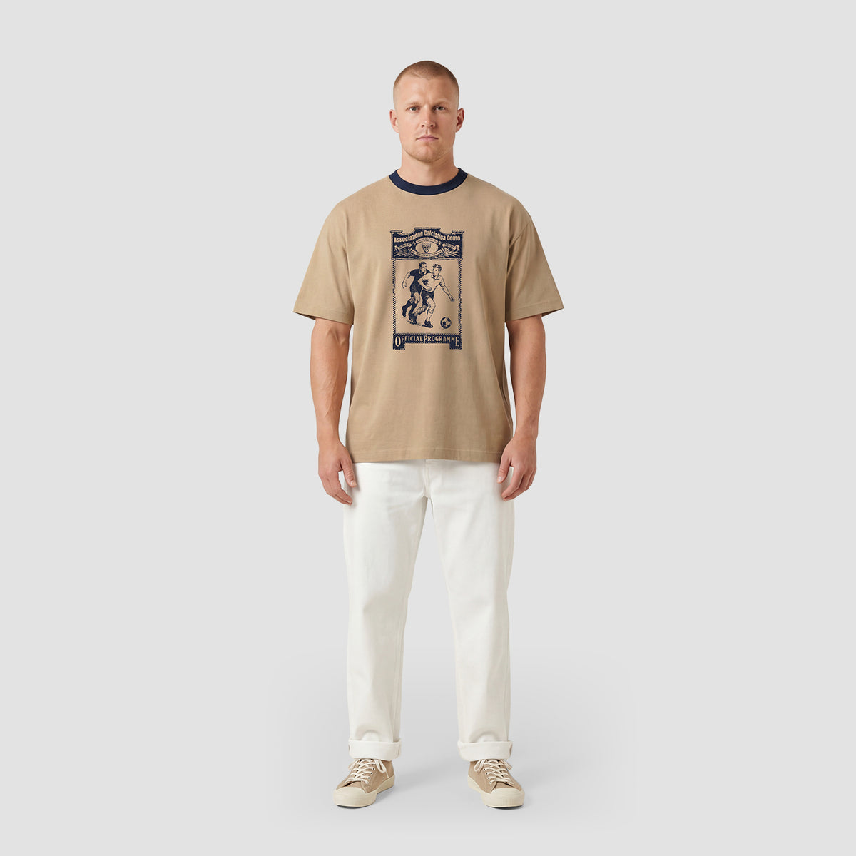 Curva Kick T-Shirt Beige
