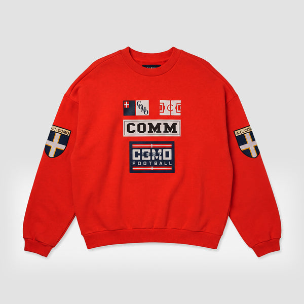 Curva Comm Crewneck Red