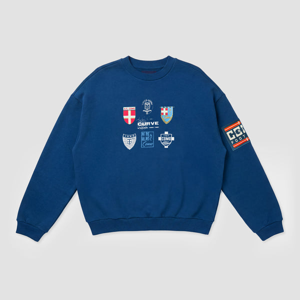 Curva Scudetti Crewneck Navy