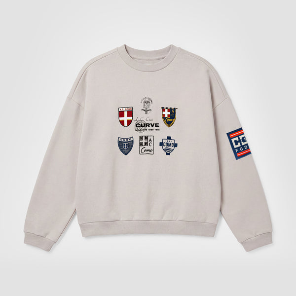 Curva Scudetti Crewneck Grey