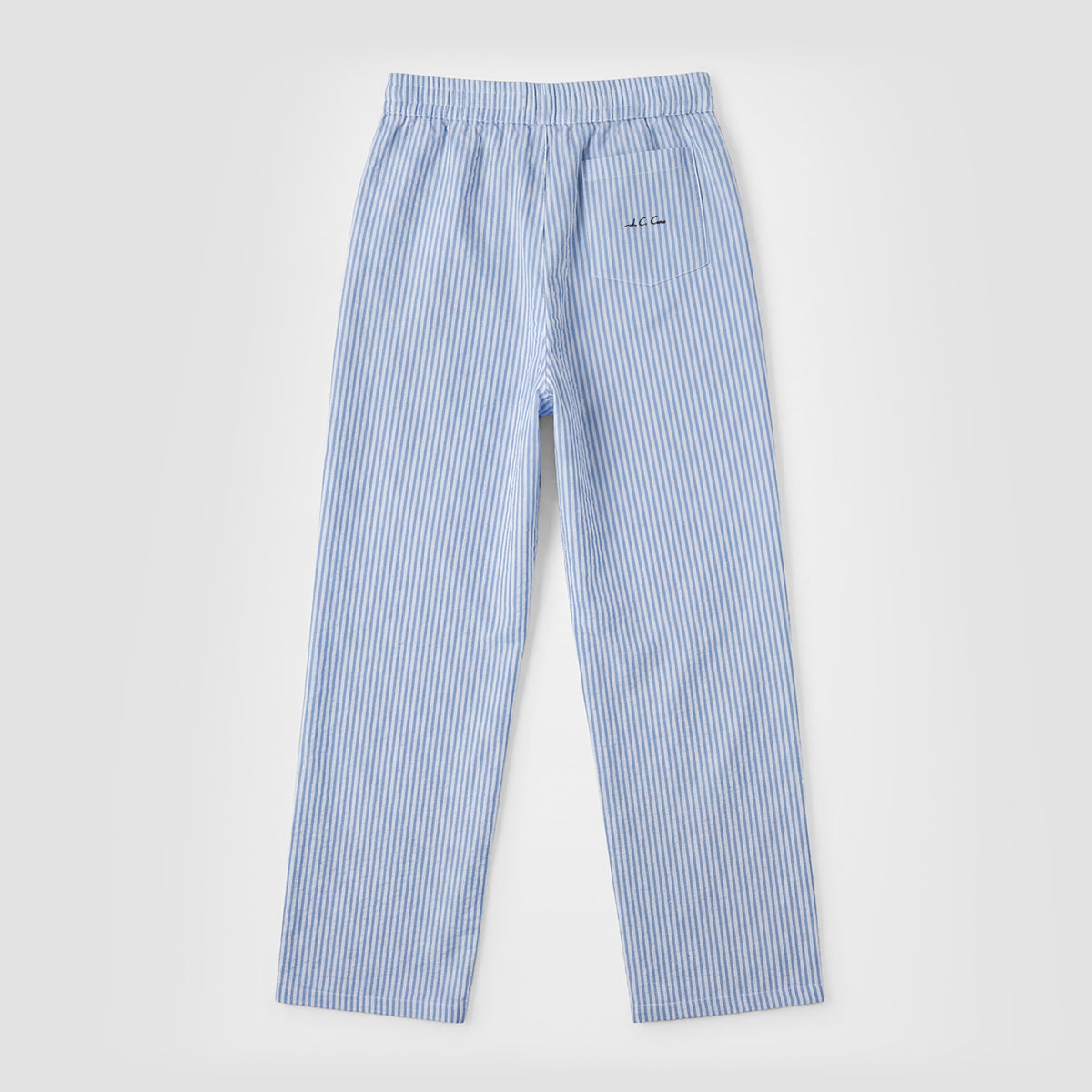 Curva Poplin Pantaloni Azzurro Chiaro