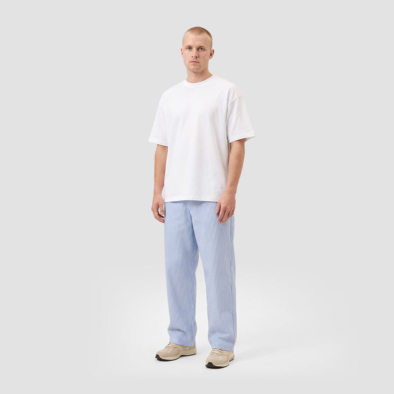 Curva Poplin Pantaloni Azzurro Chiaro