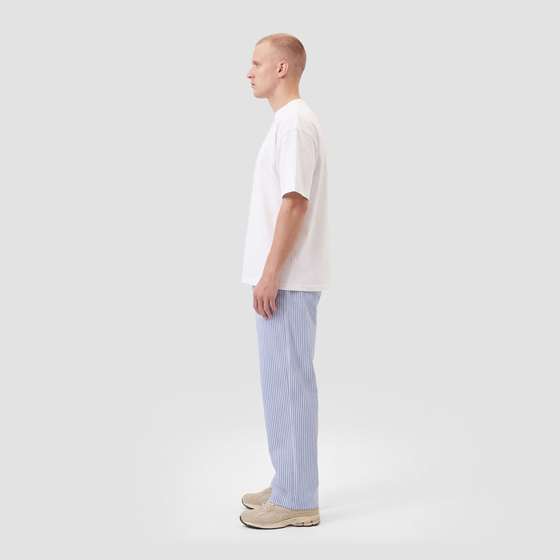 Curva Poplin Pantaloni Azzurro Chiaro