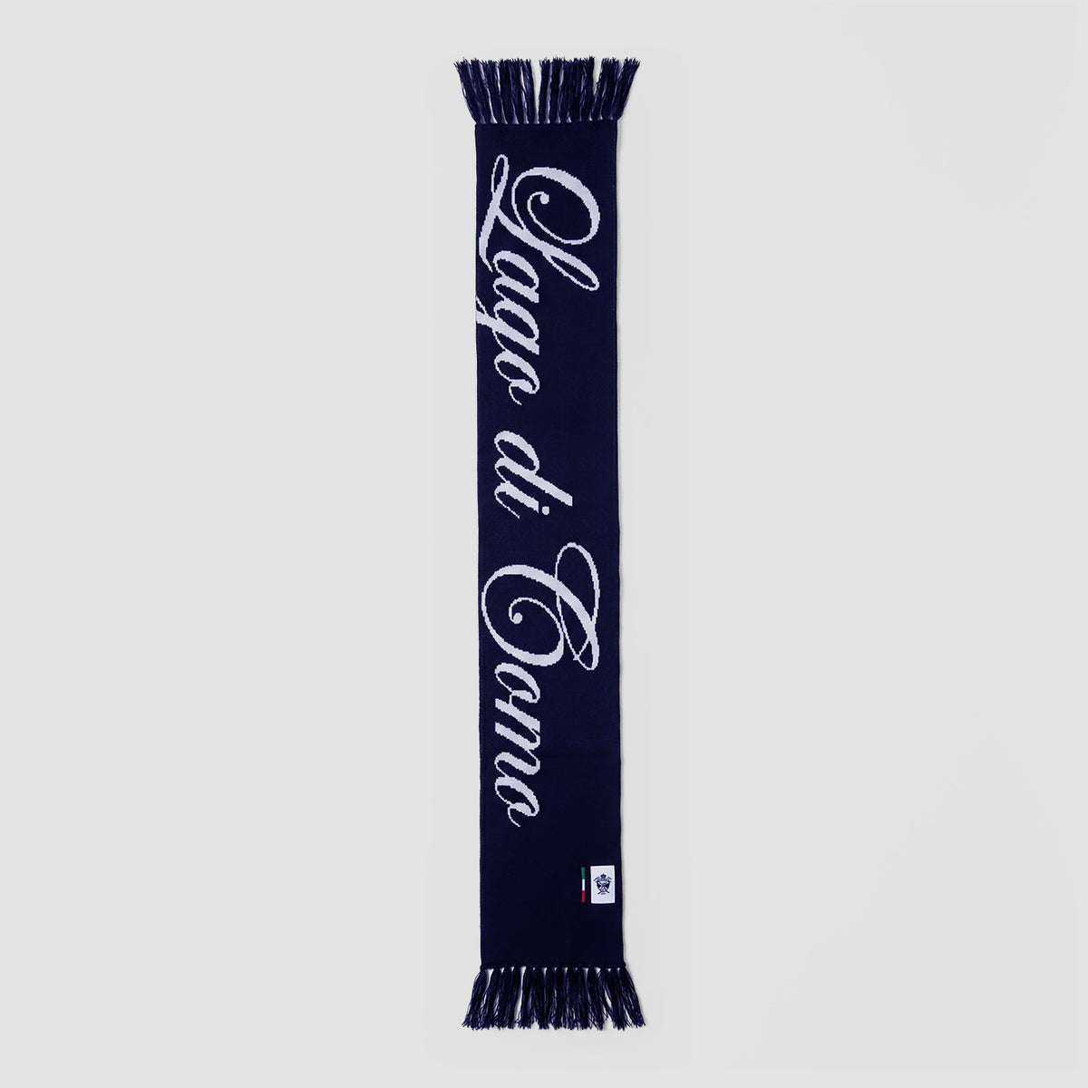 Après Ski Sciarpa Jacquard Blu Navy