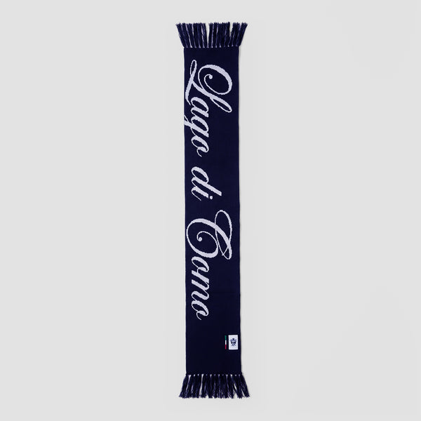 Après Ski Sciarpa Jacquard Blu Navy