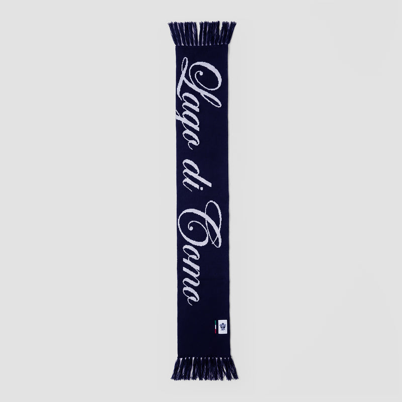 Après Ski Sciarpa Jacquard Blu Navy