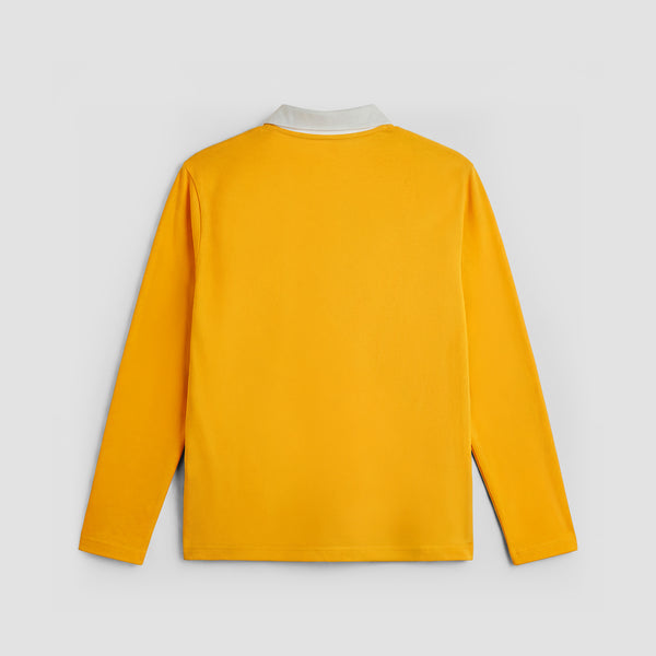 Curva Football Field Polo Longsleeve Yellow