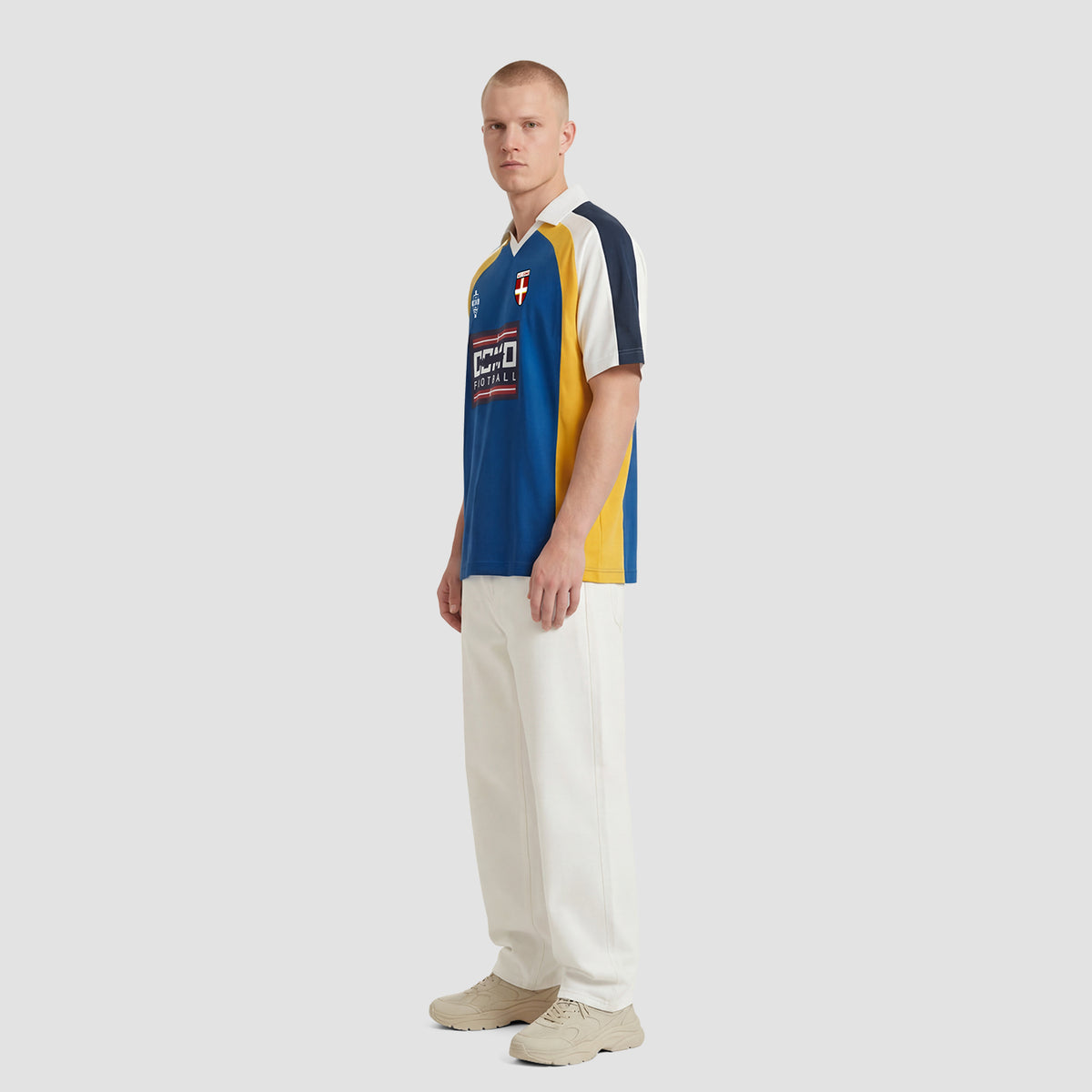 Curva Como 1907 Polo Manica Corta Royal