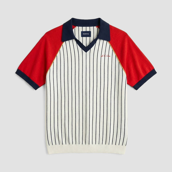 Curva Polo Bianca Knit