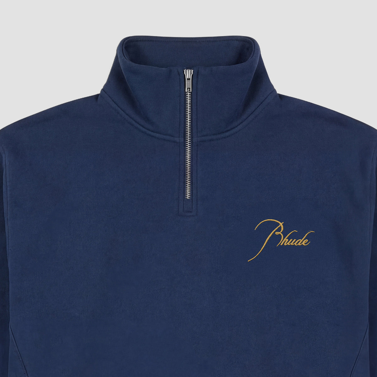 RHUDE Classique Quarter Zip Navy