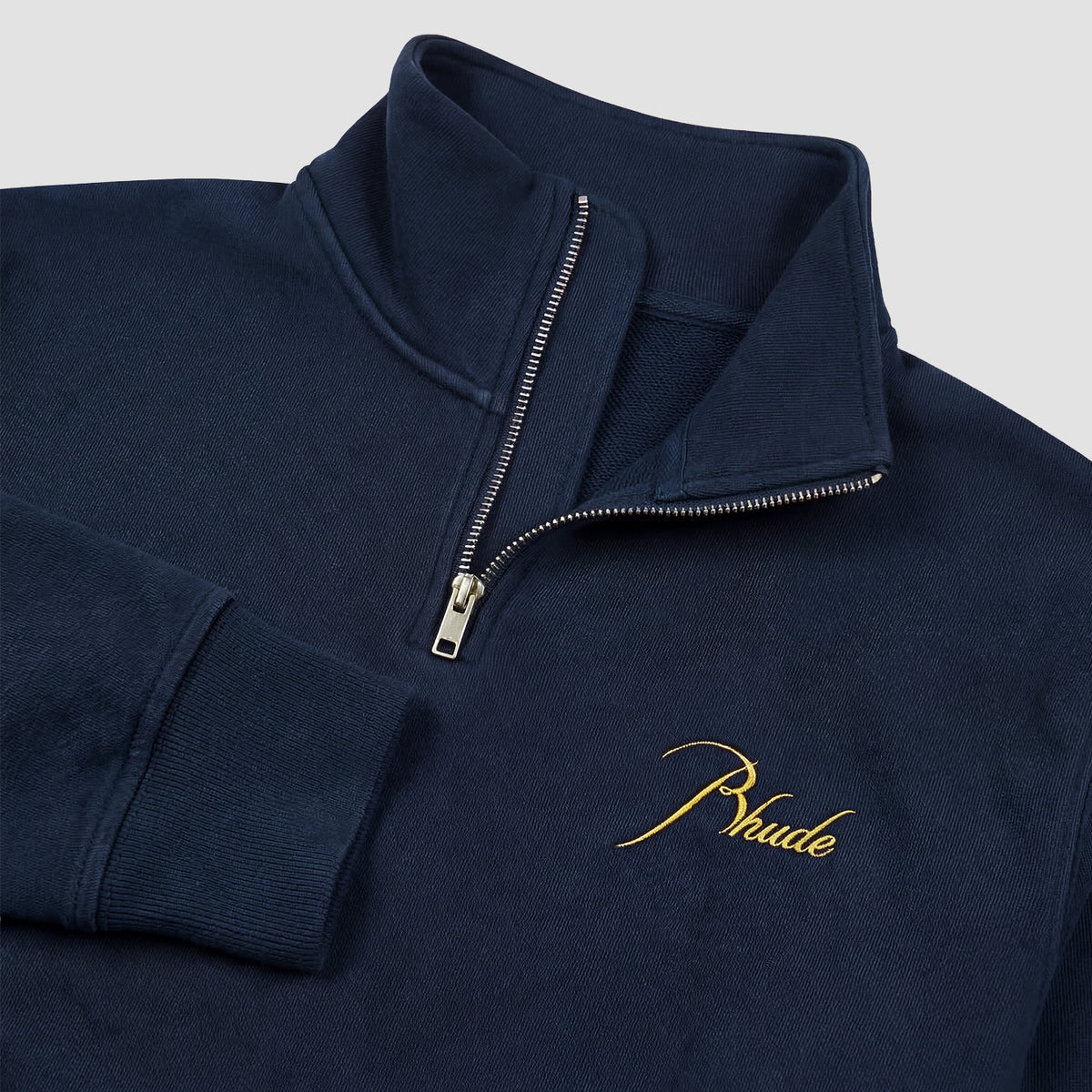 RHUDE Classique Quarter Zip Navy
