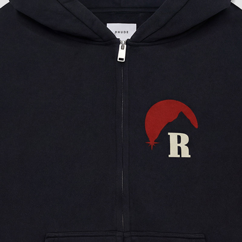 RHUDE Moonlight Zip Up Hoodie