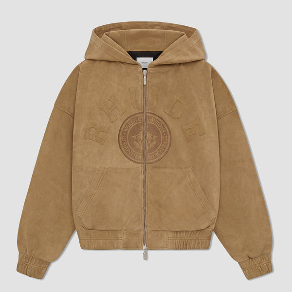 RHUDE Suede Crest Hoodie